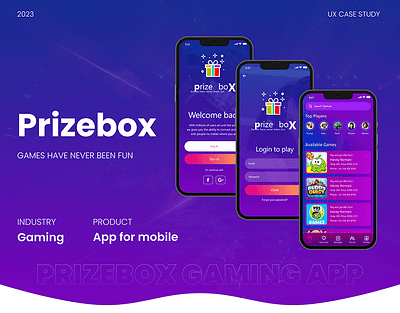 Prizebox android app betting bluetooth branding coins design figma games gaming illustration ios app iot logo mobile app motion graphics prize product design ui vector winning