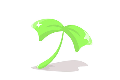 Cute Green Sprout graphic design
