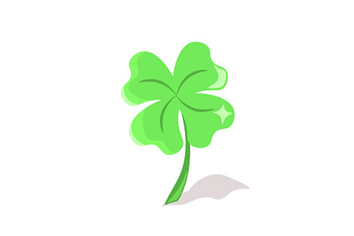 Lucky Four-Leaf Clover graphic design pretty