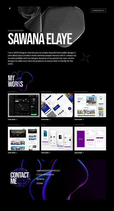 My Portfolio figma portfolio ui uiux design