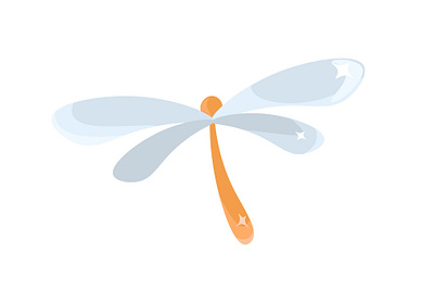 Cute Little Dragonfly animal graphic design