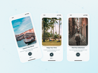 Travel App Onboarding Screens app app design application application design case study concept creative daily ui design mobile mobile app mobile app design onboarding onboarding screens travel travel app ui ui design ux ux design