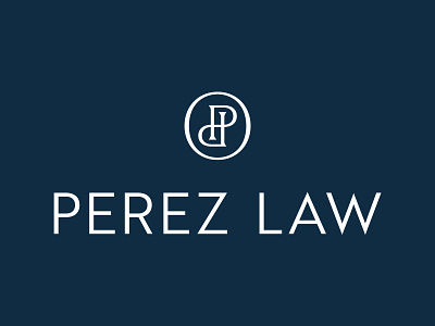 Perez Law Logo elegant icon law lawyer logo logo mark mark monogram p perez typography