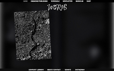 Worms magazine graphic design ui