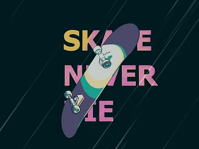 Skate never die 🛹👾 3d after effects animation blender skate skateboard speed toon