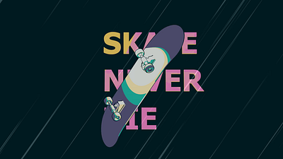 Skate never die 🛹👾 3d after effects animation blender skate skateboard speed toon