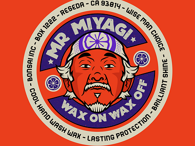 Mr Miyagi car wax adobe branding graphic design illustration illustrator logo movie teeshirt vector vector art