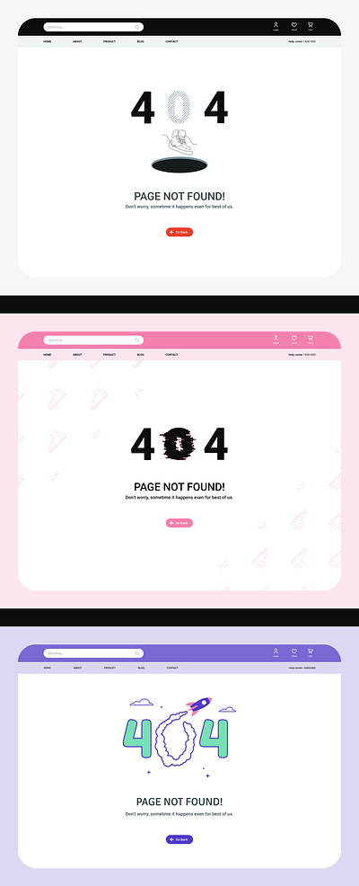 404 - Page Not Found 404 404 error design error error page page not found ui ux web design