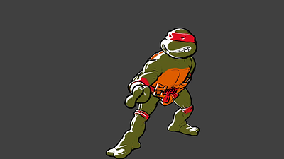 Ninja Turtles - Rigging + Animation animation material rigging