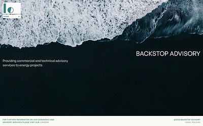 Backstop Advisory branding graphic design logo ui