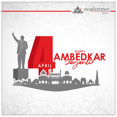 Ambedkar jayanti animation design graphic design illustration logo vector