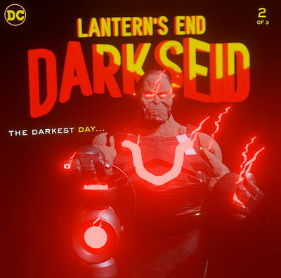 Darkseid - Animated Comic Book Cover 3d animation material rigging