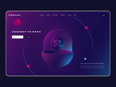 Finance Landing Page 3d animation app branding crypto currency design desktop finance homepage icons illustration landing page logo nft ui ux