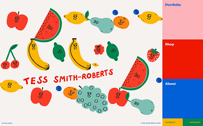 Tess Smith-Roberts graphic design ui