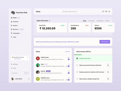 eCommerce Dashboard - Analytics UX UI account page analytics app chat dashboard design ecommerce interface design marketing menu saas product sidebar ui uidesign ux web app web design