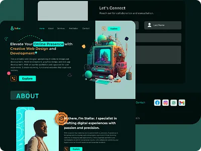 Profession Web Design Portfolio - Stellar design portfolio professional typography ui ux web design