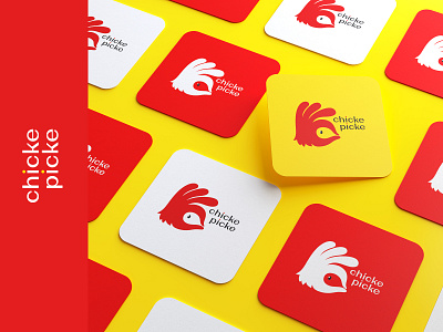 Restaurant logo and identity design beer mat branding business card chicken corporate design graphic design identity illustration logo logotype nuggets ok sign