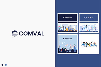Comval Social Design brand identity branding design graphic design graphics logo