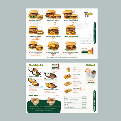 Menu Design adobe illustration branding graphic design menu design