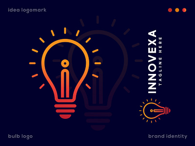 Concept : Innovexa - Logo Design (Unused ) brand identity bulb logo idea idea logo light bulb