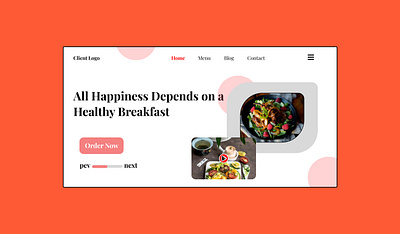 Food Website Template Design branding design designer graphic design illustration logo template ui website