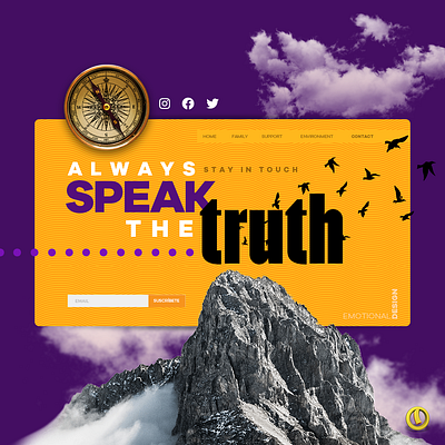 Speak the truth branding design graphic design web design