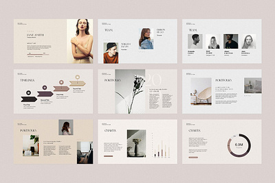 Studio Portfolio PowerPoint Template #11 app branding design graphic design illustration logo typography ui ux vector