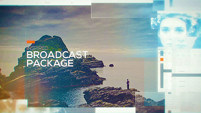 Inspired Broadcast Package (AE Template) aftereffects brand broadcast cinematic corporate design event intro logo motiondesign motiongraphics opener pack production promo slideshow social template titles typography