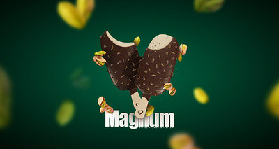 Magnum IceCream 3d blender art graphic design ice cream بستنی بستنی مگنوم طراحی سه بعدی مگنوم گرافیک