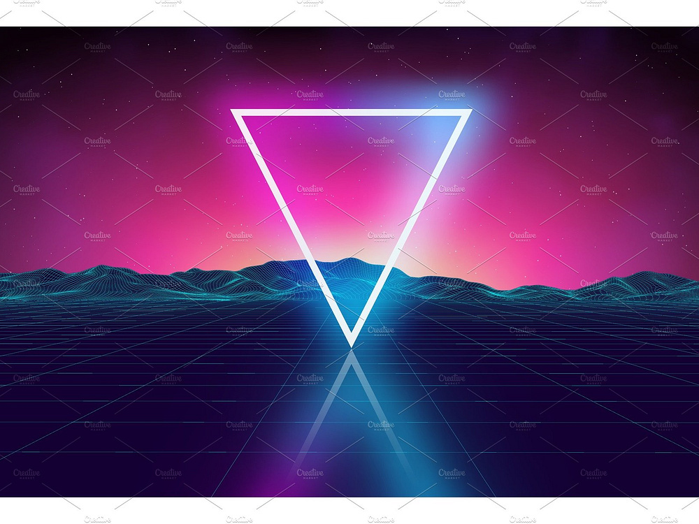 Retro futuristic background for game by DamienArt on Dribbble