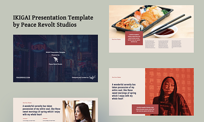 IKIGAI Presentation Template design googleslides ikigai japan keynote pitchdeck powerpoint presentation