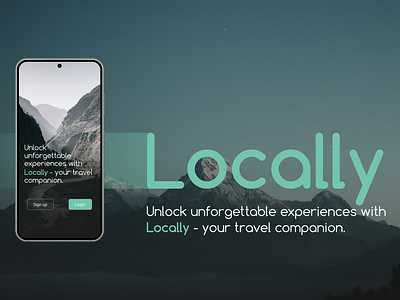 Locally: Travel App Design app design travel app typography ui ux