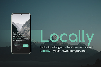 Locally: Travel App Design app design travel app typography ui ux