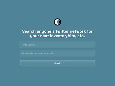 Looking: twitter bio search web app ai app branding chatgpt code hackathon product ui ux visual web