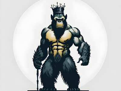 King, The King Kong animal digital painting display godzilla graphic design illustration king kong kong music