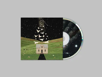 Album Artwork: Ladder of Heaven album art album cover christian church collage cosmos design digital collage doves grass green heaven hills house ladder music music industry photoshop veritas worship visual identity