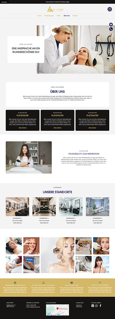 A Website for a cosmetic clinic designed using Webflow webflow webdesign websitedesign