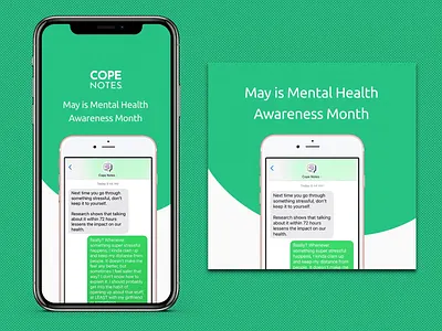 Cope Notes Social Ads ad adobe animation branding cope notes design facebook free trial graphic design illustration logo mental health motion graphics