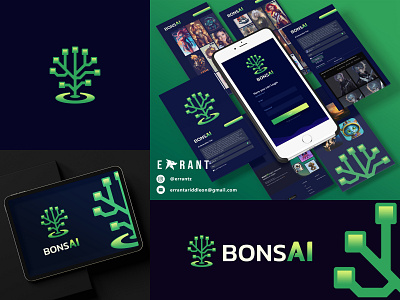 BonsAI - Visual Identity ai branding design graphic design graphiceffect logo logodesign ui uiux ux