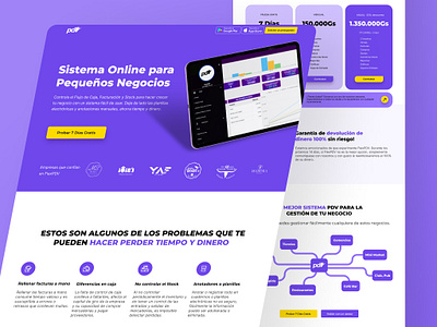 Flex PDV | Landing Page SAAS graphic design landing page saas ui ui design visual design webdesigner