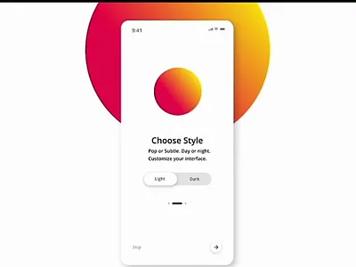 Mode switching interactive design animation interactive design mode switching user interface