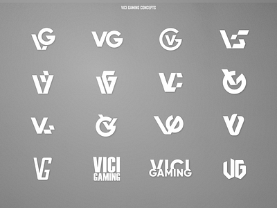 VICI Gaming branding design esports gaming graphic design logo mark vector vici