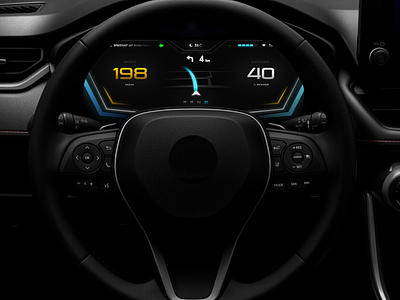 Car Dashboard UI Design automobile car car dashboard ui dashboard figma futur ui