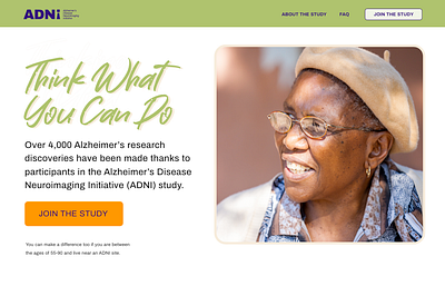 Alzheimer's Disease Neuroimaging Initiative brand identity brand messaging branding campaign design copywriting ui ux web design