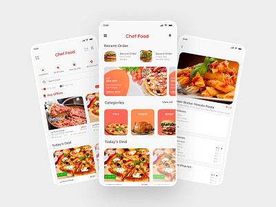 Food delivery UI Design - Mobile app app food food app food delivery food delivery app mobile app mobile app design mobile design mobile ui