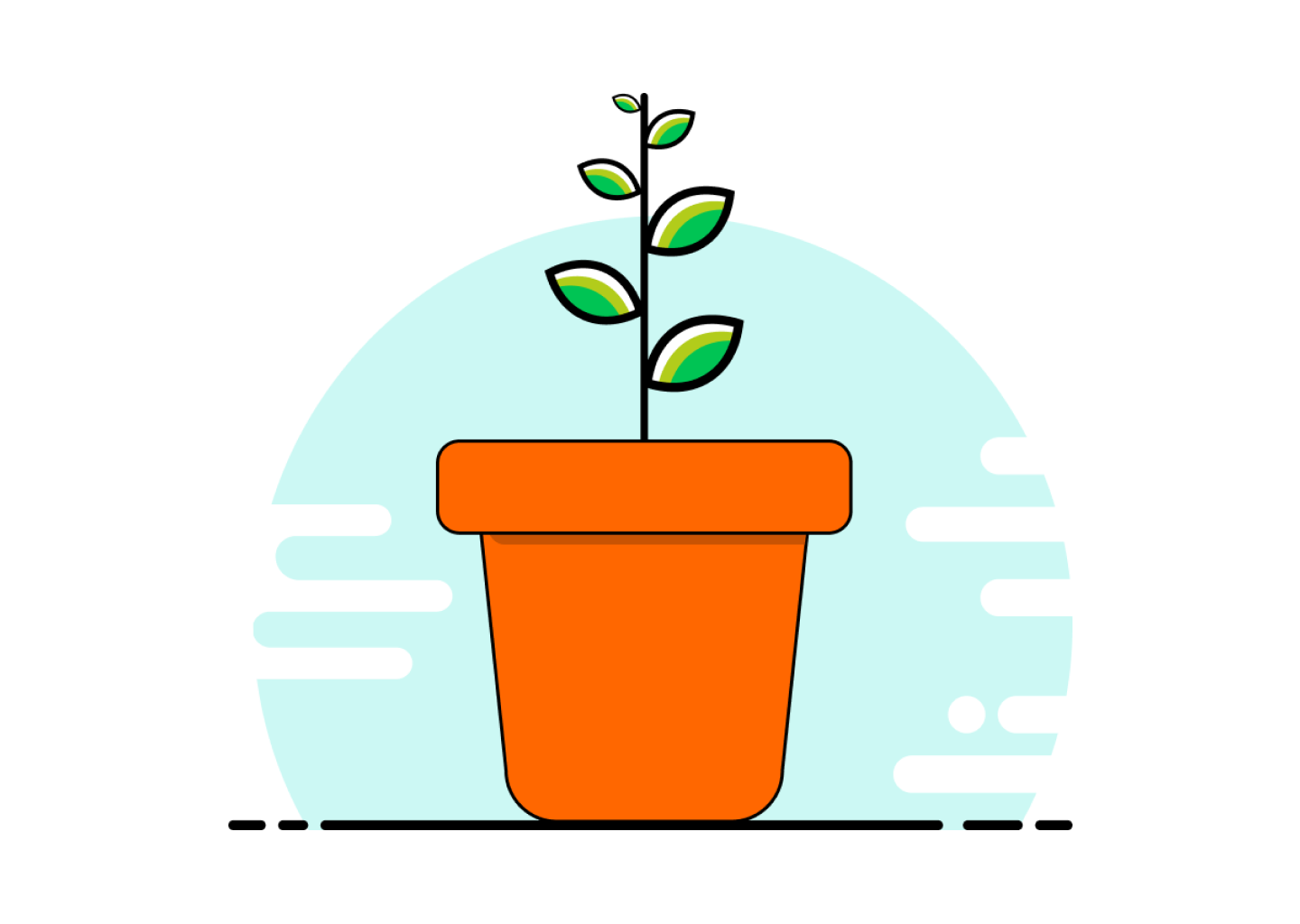 Growth Illustration adobe animation branding graphic design growth icon icon design illustration illustrator motion graphics svg ui vector