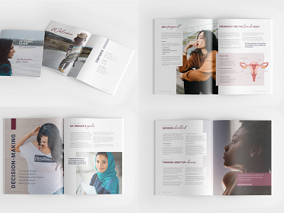 Pregnancy Options Guide branding design brochure design graphic design magazine pamphlet