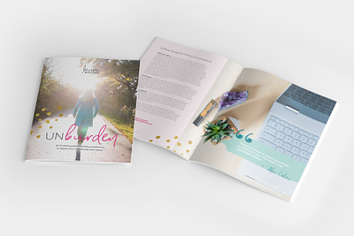 Unburden Workbook booklet branding branding design brochure design graphic design pamphlet workbook