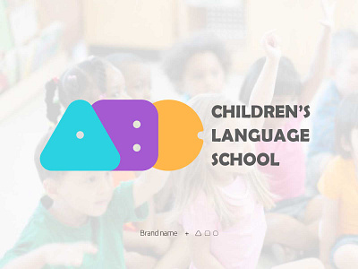 ABC Children's language school Visual identity design branding graphic design logo ui