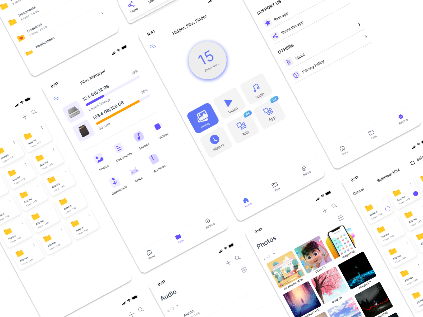 File Manager & Hidden File Finder Mobile App Design by Zakir Ullah on